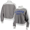 GAMEDAY COUTURE GAMEDAY COUTURE GRAY FLORIDA GATORS MAKE IT A MOCK SPORTY PULLOVER SWEATSHIRT
