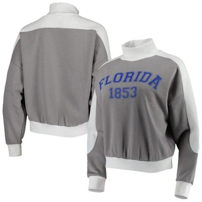 Gameday Couture Gray Florida Gators Make It A Mock Sporty Pullover Sweatshirt