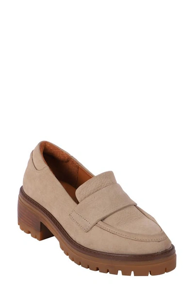 Gentle Souls By Kenneth Cole Brenda Platform Loafer In Mushroom