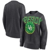 Fanatics Branded Heathered Charcoal Oregon Ducks Jump Distribution Pullover Sweatshirt In Heather Charcoal