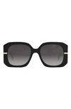 Fendi Graphy Sunglasses In Black/gray Gradient
