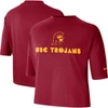 Nike Cardinal Usc Trojans Crop Performance T-shirt In Cardinal
