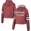 Colosseum Cardinal Arkansas Razorbacks Retro Cropped Pullover Hoodie In Cardinal