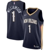 Nike Zion Williamson Navy New Orleans Pelicans 2019 Nba Draft First Round Pick Swingman Jersey In Navy