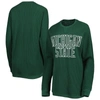 Pressbox Green Michigan State Spartans Surf Plus Size Southlawn Waffle-knit Thermal Tri-blend Long S In Green