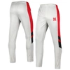 Colosseum Men's  Heathered Gray And Scarlet Nebraska Huskers Bushwood Pants In Heather Gray