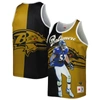 MITCHELL & NESS MITCHELL & NESS RAY LEWIS BLACK/GOLD BALTIMORE RAVENS RETIRED PLAYER GRAPHIC TANK TOP