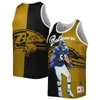 Mitchell & Ness Men's  Ray Lewis Black, Gold Baltimore Ravens Retired Player Graphic Tank Top In Black