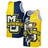 Mitchell & Ness Men's  Dwyane Wade Blue, Gold Marquette Golden Eagles Sublimated Player Tank Top In Blue