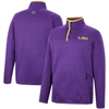 Colosseum Purple Lsu Tigers Rebound Quarter-snap Jacket In Purple