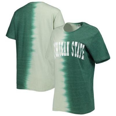 Gameday Couture Green Michigan State Spartans Find Your Groove Split-dye T-shirt