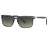 PERSOL PERSOL LIGHT GREY GRADIENT SQUARE MENS SUNGLASSES PO3273S 101271 55