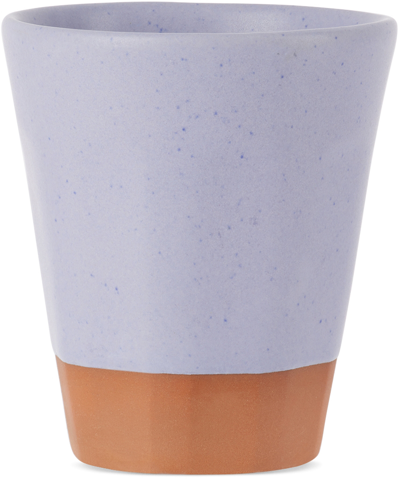 Bklyn Clay Ssense Exclusive Purple Faceted Tumbler In Lucy Satin Speckle