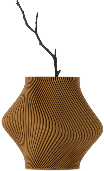 Sheyn Brown Bloz Vase In Cinnamon