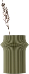 Sheyn Green Zayl Vase In Olive