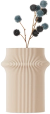 Sheyn Beige Zayl Vase In Lark Beige