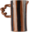 HARLIE BROWN STUDIO BROWN & GREEN STRIPE DELIGHTS WIGGLE JUG