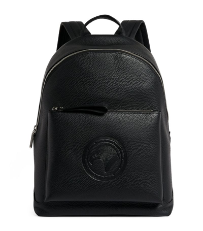 Stefano Ricci Leather Backpack In Black