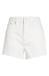 Madewell Relaxed Denim Shorts In White