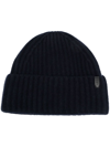 Vince Cashmere Chunky Knit Beanie In Navy