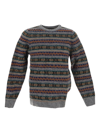 Howlin' Howlin A Day In The Wool Sweater - Med Grey In Multicolor