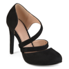 Journee Collection Journee Zeera Dual Strap Pump In Black