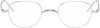 GIVENCHY SILVER OVAL GLASSES