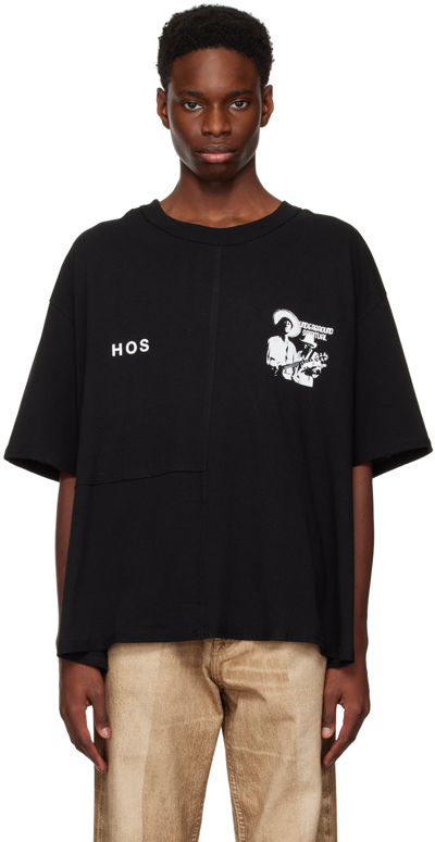Head Of State Ssense Exclusive Black Printed T-shirt
