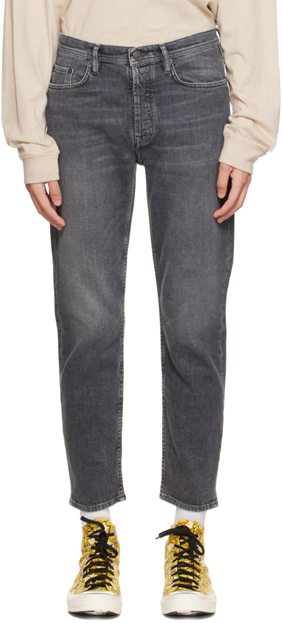 Acne Studios Gray Slim-fit Jeans In Schwarz