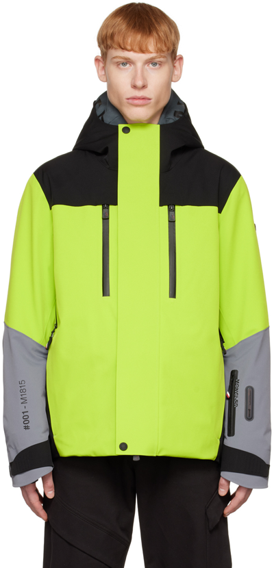 Moncler Grenoble Men's Cerniat Colorblock Ski Jacket In Green