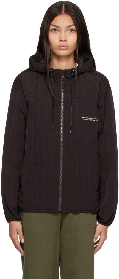 Saturdays Surf Nyc Brown Morimoto Jacket In Ganache