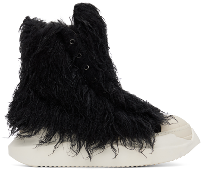 Rick Owens Drkshdw Abstract Faux-fur Side-zip Sneakers In Rick Owens Drkshdw Abstract Faux-fur Side-zip Sneakers In