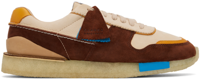 Clarks Originals Tan Tor Run Sneakers In Tan Combi