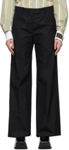 Raf Simons Side Bands Tailored Trousers In 0099 Black
