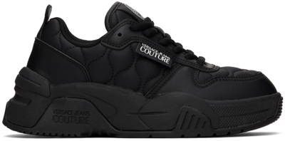 Versace Jeans Couture Black Stargaze Sneakers In 黑色