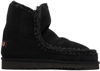 Mou Mini Eskimo Platform Ankle Boots Inside Wedge In Bkbk Black