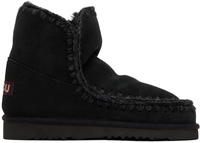 Mou Black 18 Boots In Bkbk Black