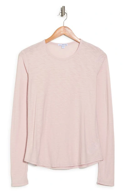James Perse Crew Neck Long Sleeve T-shirt In Nocolor