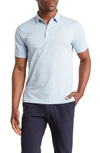 Mizzen + Main Versa Solid Performance Golf Polo In Light Blue Solid