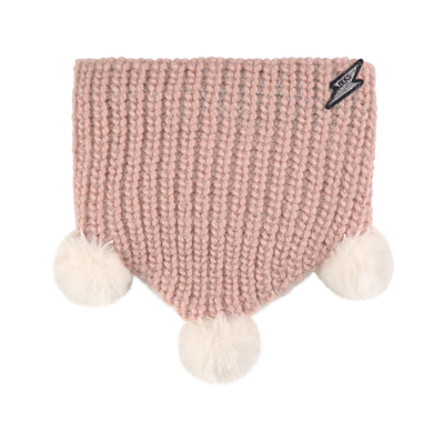 Ikks Kids' Knitted Snood Pink In Navy
