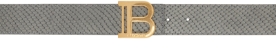 Balmain Silver B-belt Belt