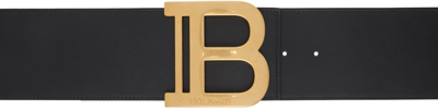 Balmain B Logo标牌扣环腰带 In Black