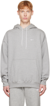 NIKE GRAY EMBROIDERED HOODIE