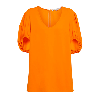 Stella Mccartney Viscose T-shirt In Orange