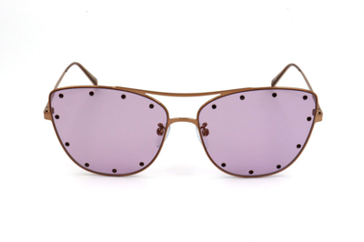 Zadig & Voltaire Cat Eye Frame Sunglasses In Gold