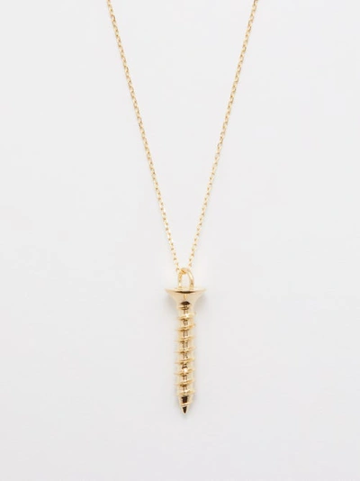 Mateo Screw 14kt Gold Necklace In Yellow Gold