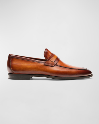 Magnanni Men's Daniel Leather Penny Loafers In Cuero