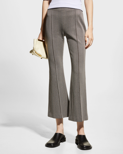 Rosetta Getty Cropped Houndstooth Trousers In Multi