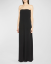 The Row Pau Strapless Dress In Black