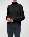 Michael Stars Frida Mock-neck Top In Blk